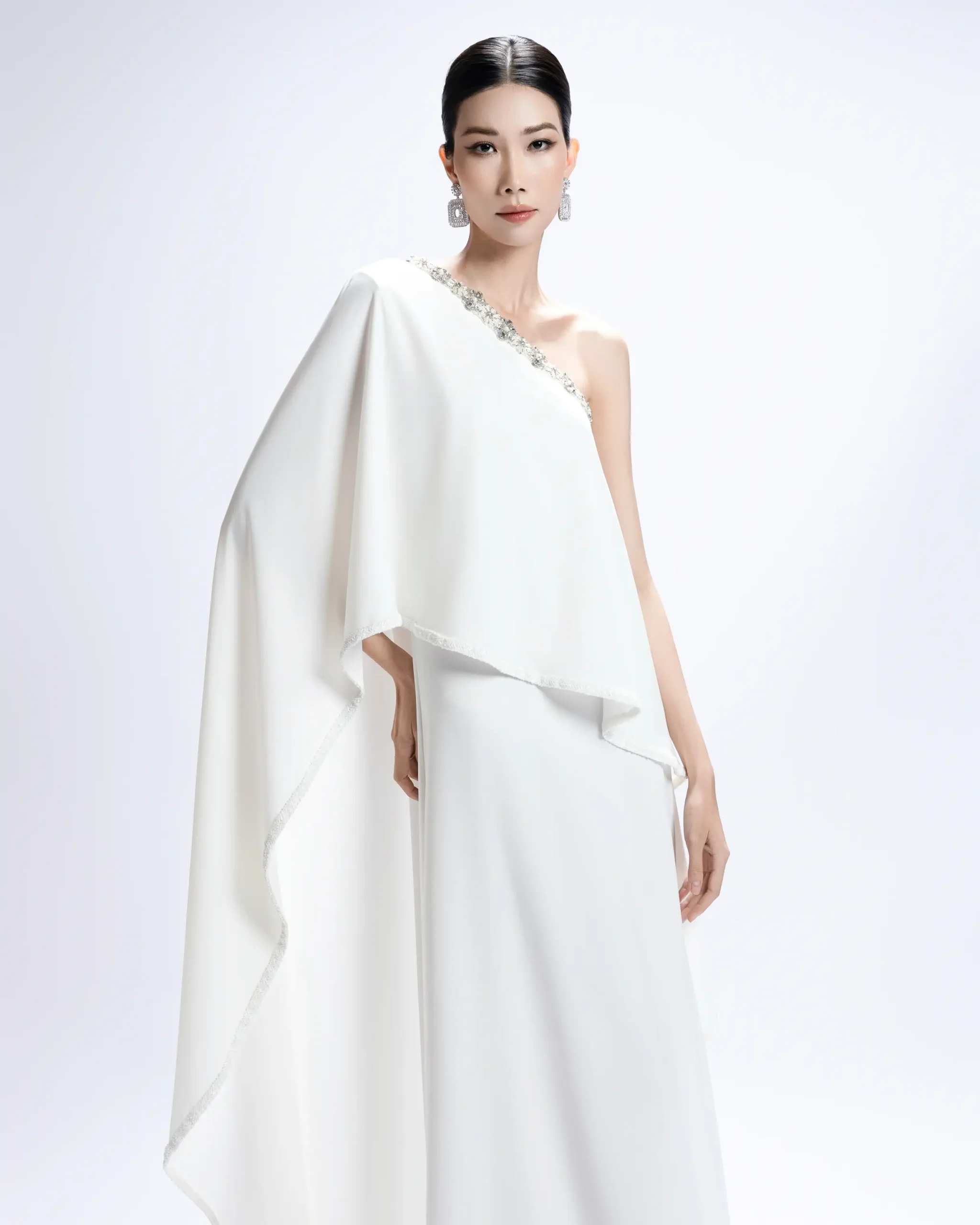 Asymmetrical Cape Dress