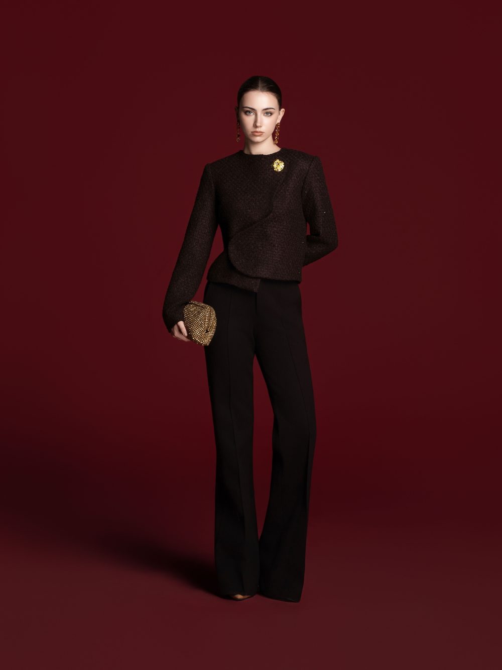 Asymmetrical Crossover Wrap Top
