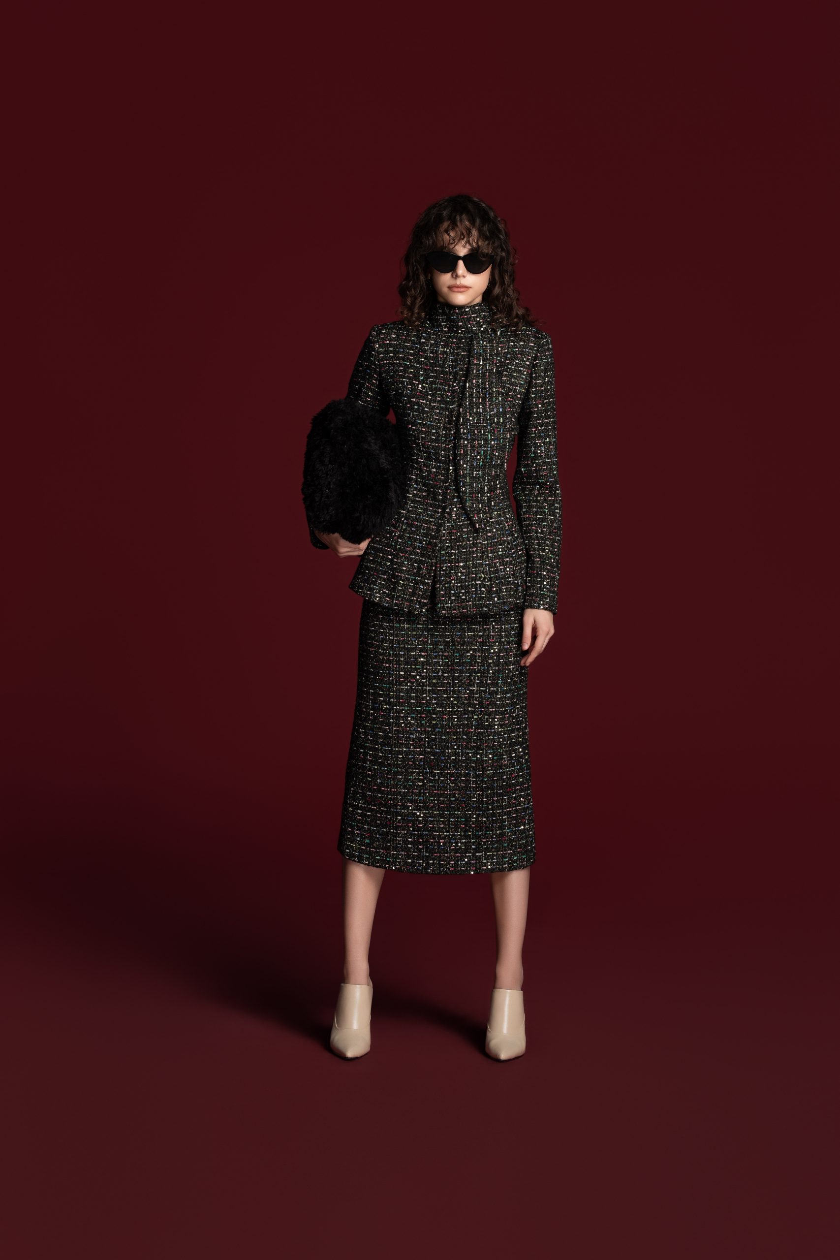 Tweed Pencil Skirt