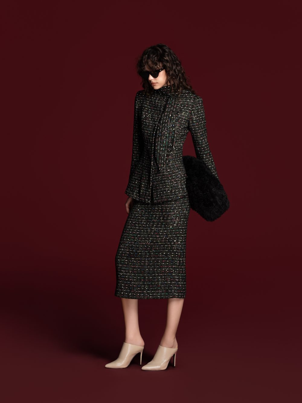 Tweed Pencil Skirt