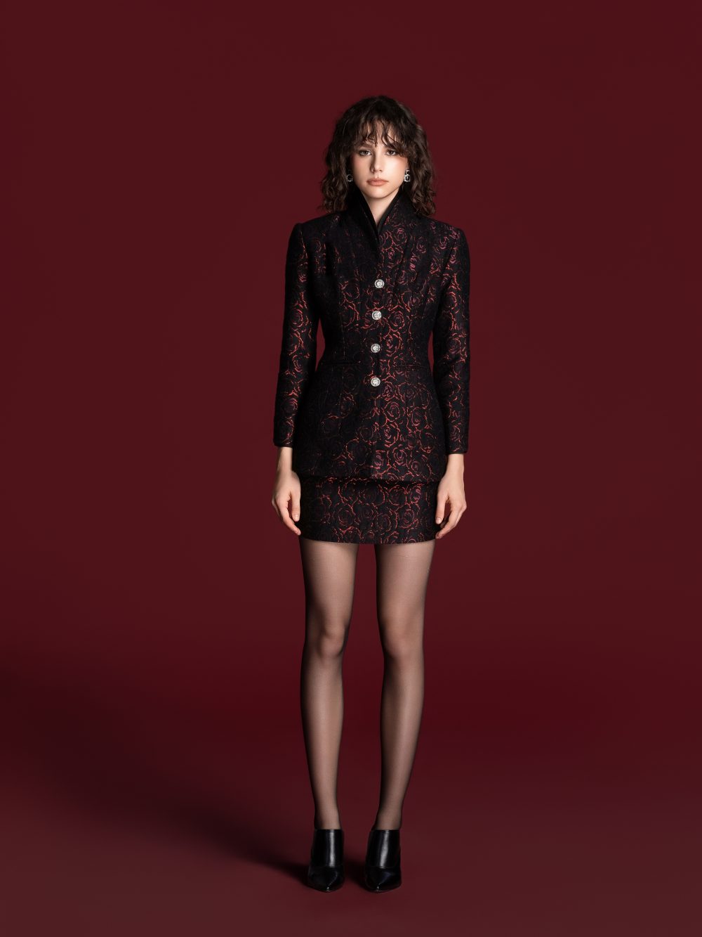 Imperial Rose Mini Skirt