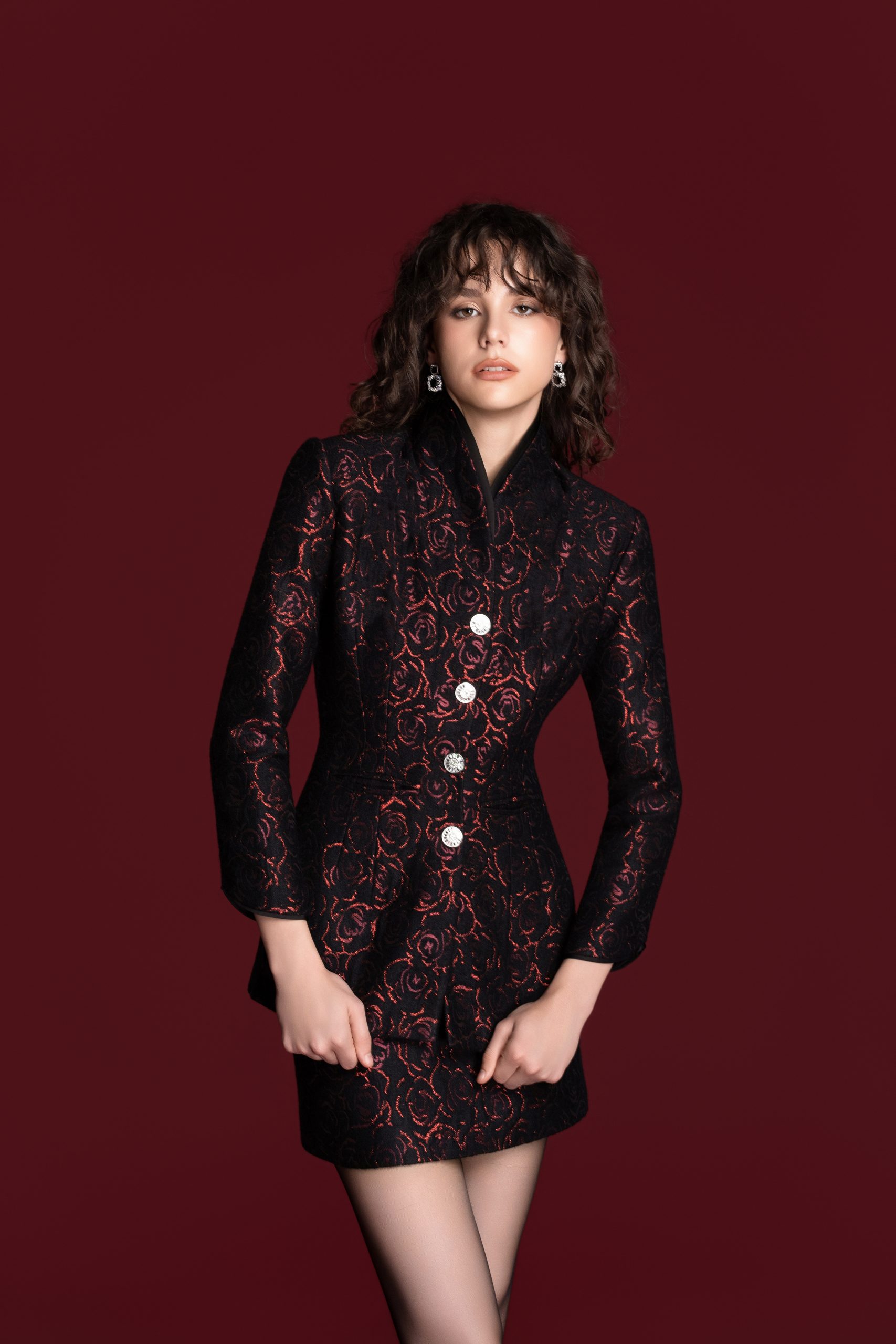 Sculpted Imperial Rose Jacket