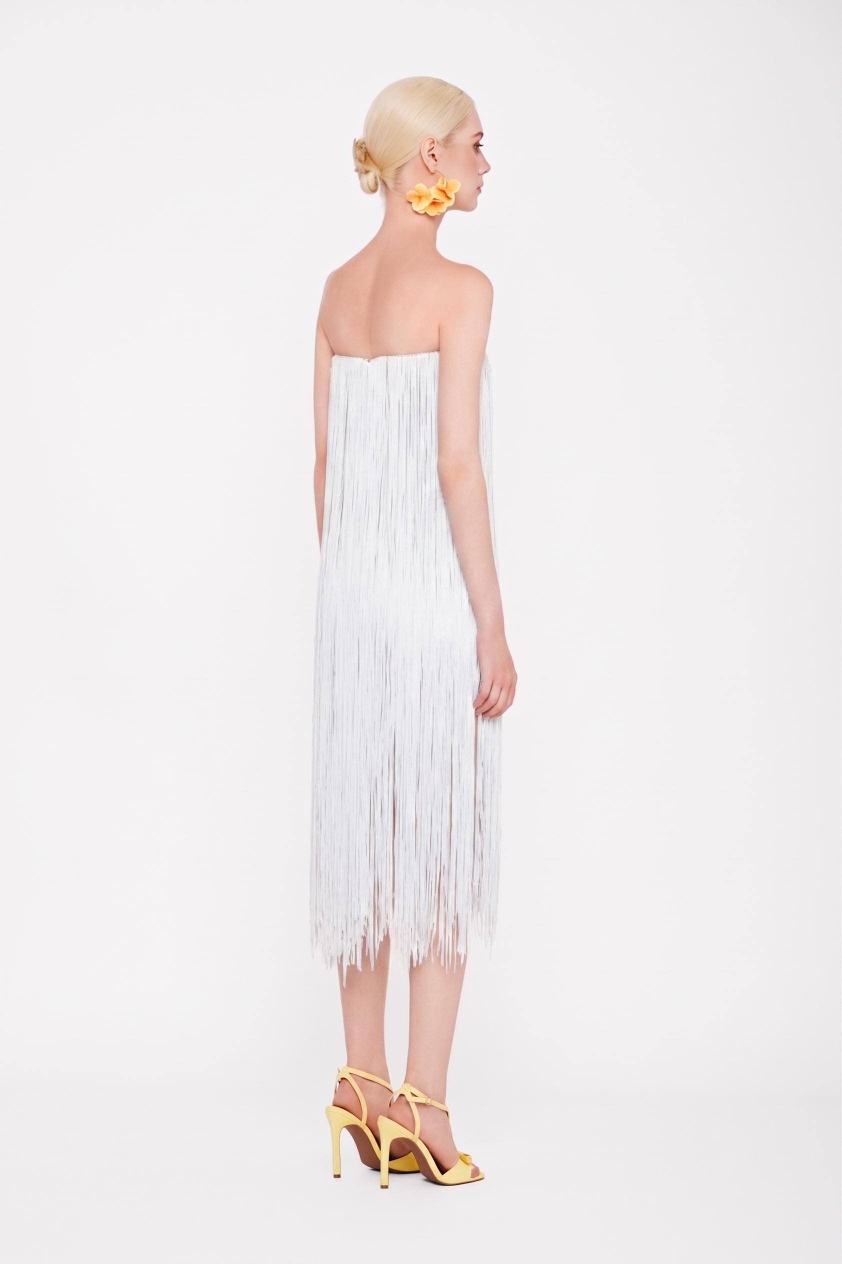 All Over Fringe Midi Dress
