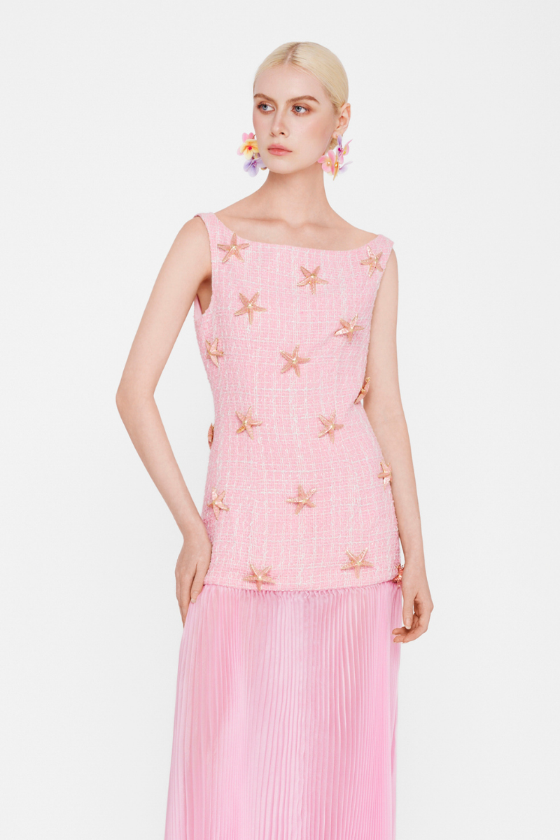 Starfish embellishment maxi dress