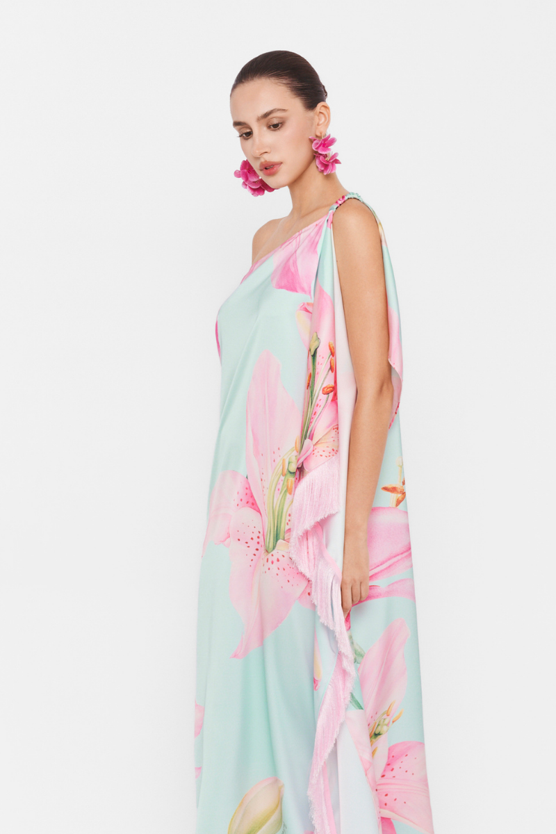One Shoulder Maxi Dress