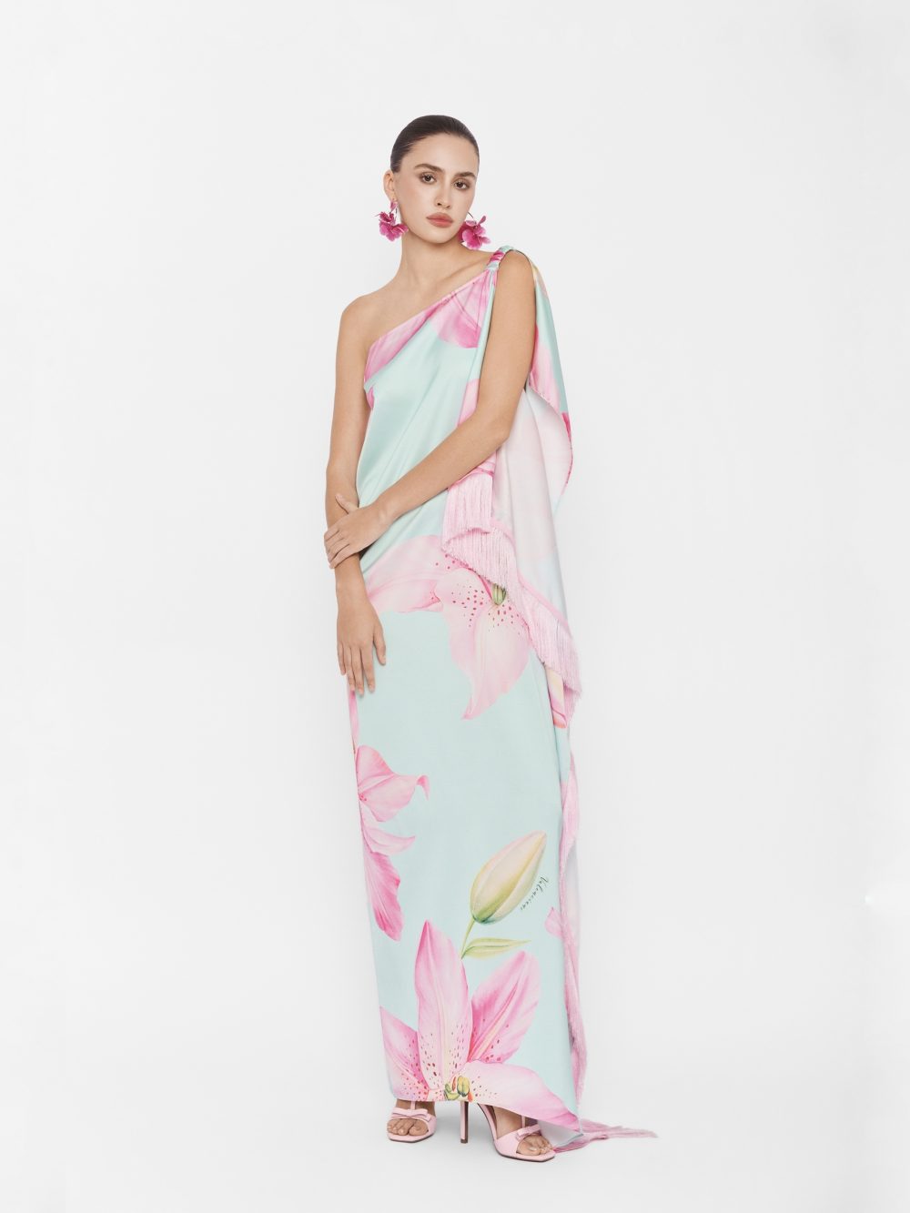 One Shoulder Maxi Dress