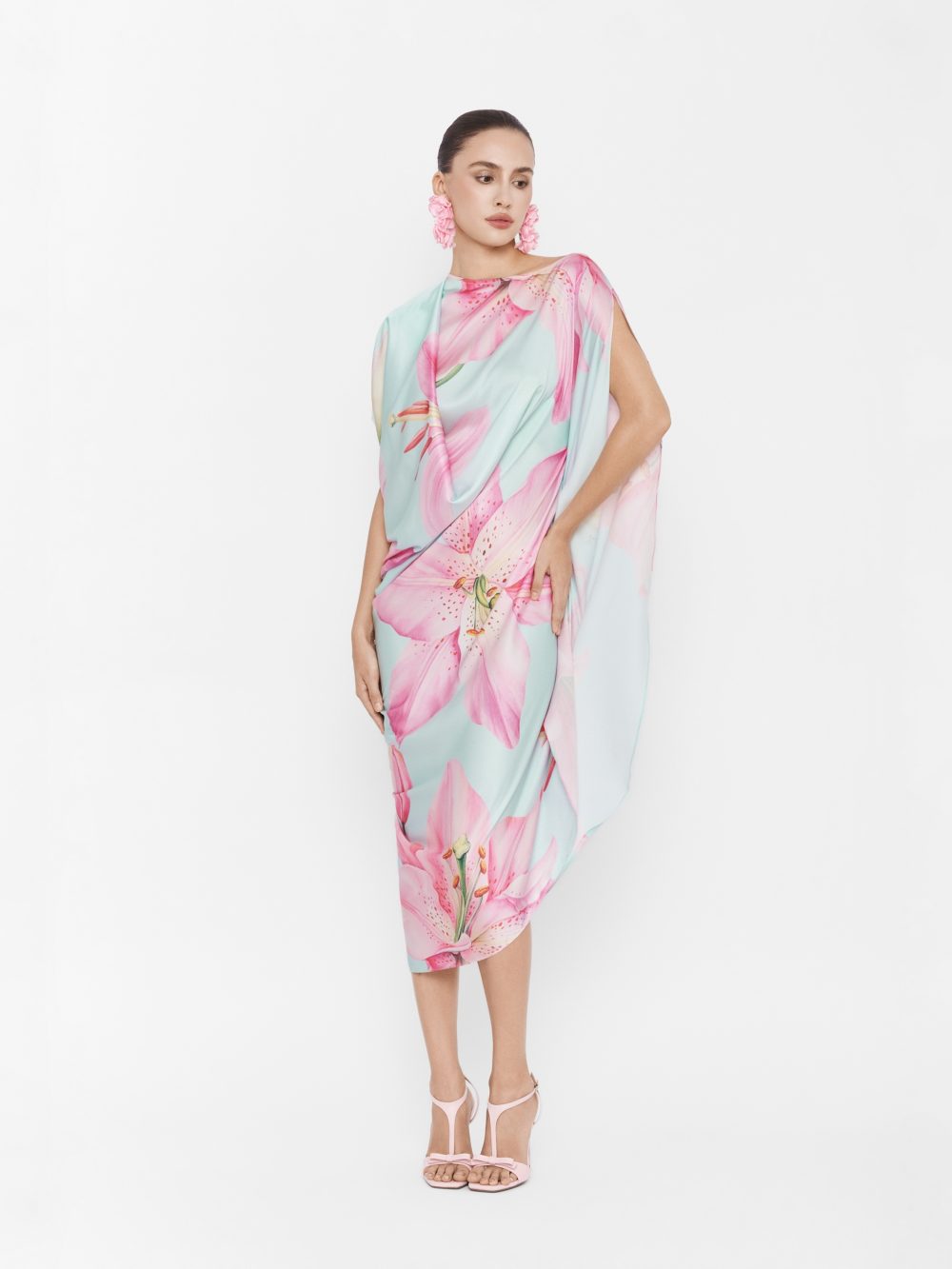 Asymmetrical Drape Dress
