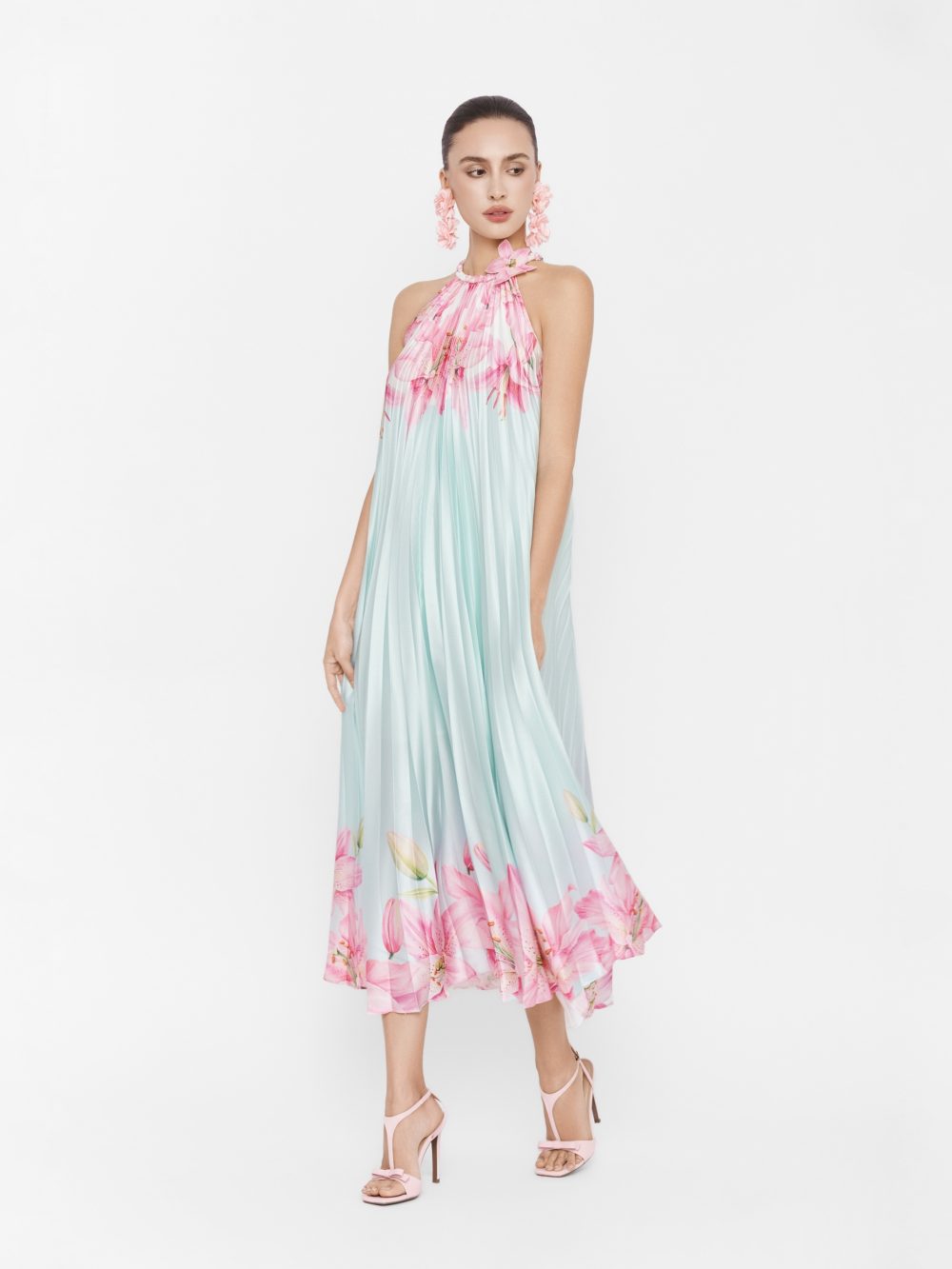 The Watercolor Accordion Dress